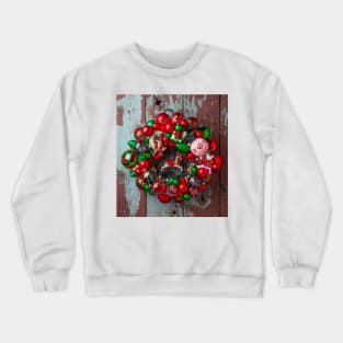 Old Fashion Christmas Wreath Crewneck Sweatshirt